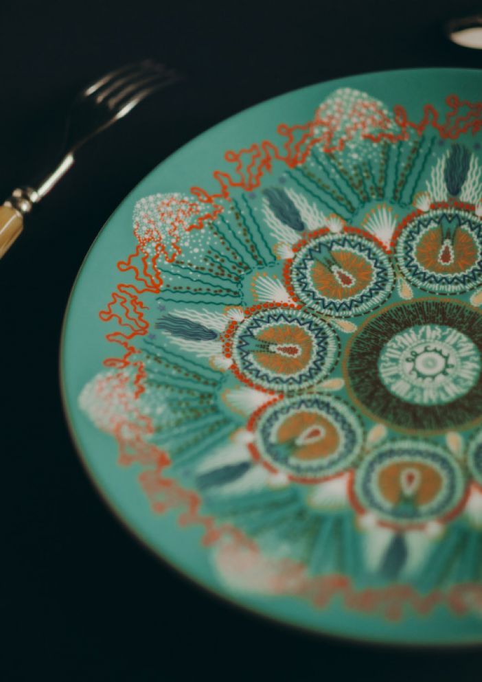 dior vianočná kolekcia porcelán stolovanie taniere