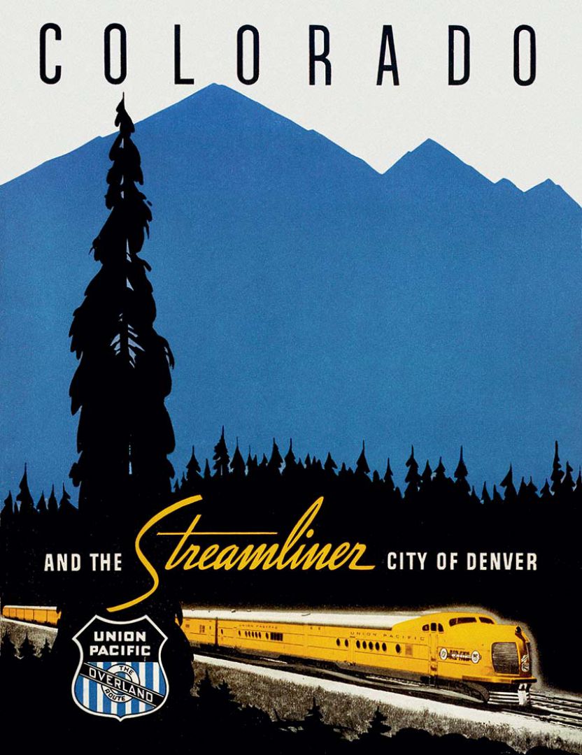 2306932 Union Pacific; (add.info.: 1950s USA Union Pacific Colorado Magazine Advert);  it is possible that some works by this artist may be protected by third party rights in some territories.