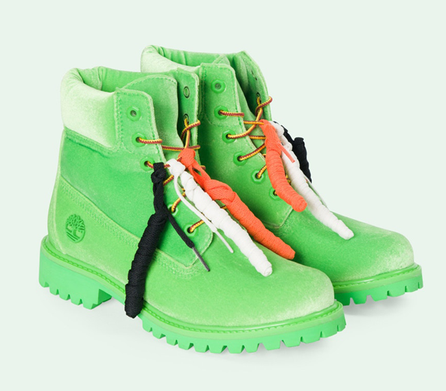 Značka Off- White vytvorila velúrové Timberlandy